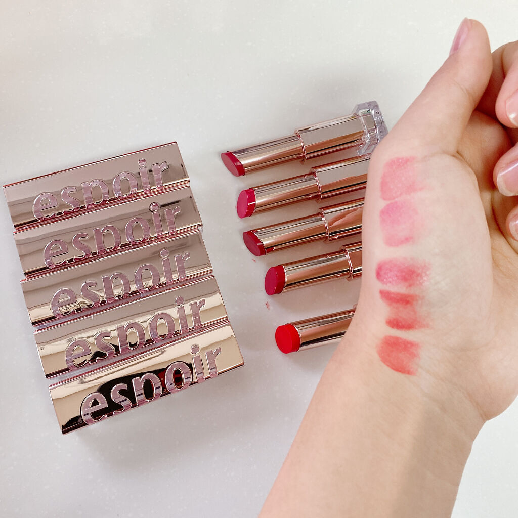 リップスティックノーウェアシャイン 01 アプリコット・ブランデー/espoir/口紅を使ったクチコミ（2枚目）