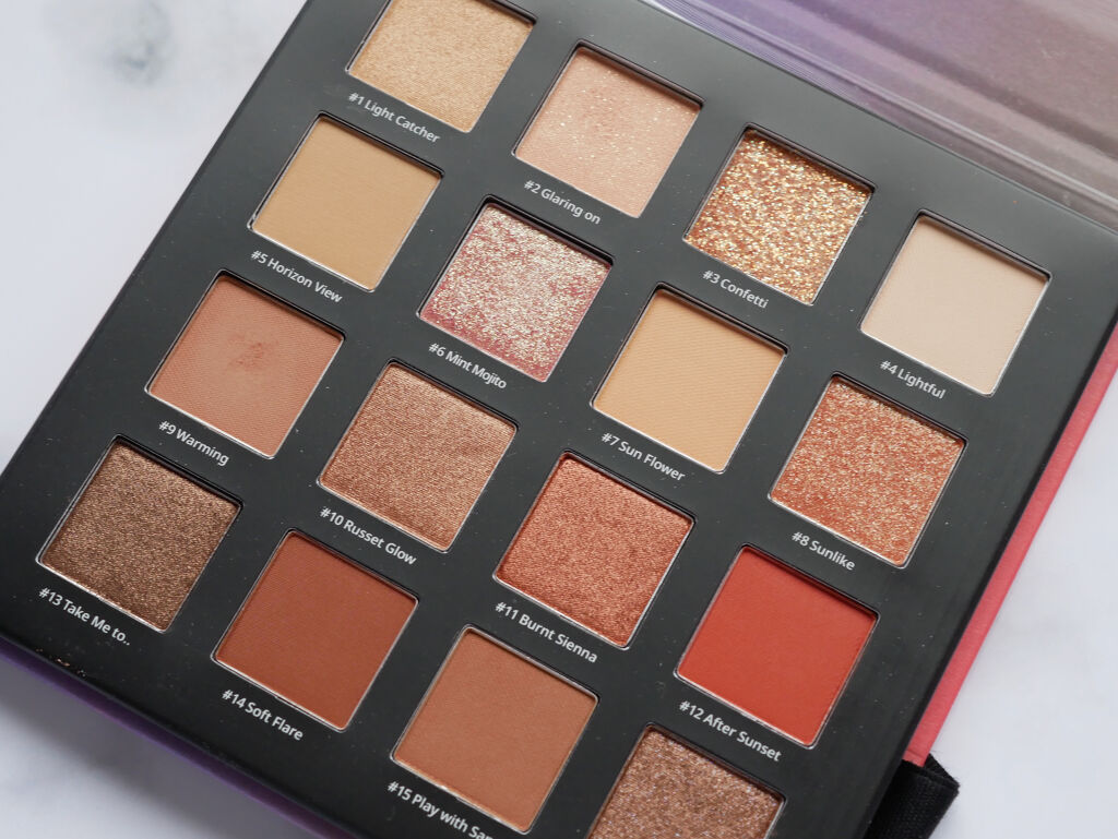 sunset&moment shadow palette/Dear.own/アイシャドウパレットを使ったクチコミ（3枚目）