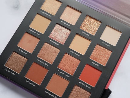 sunset&moment shadow palette/Dear.own/アイシャドウパレットを使ったクチコミ(3枚目)