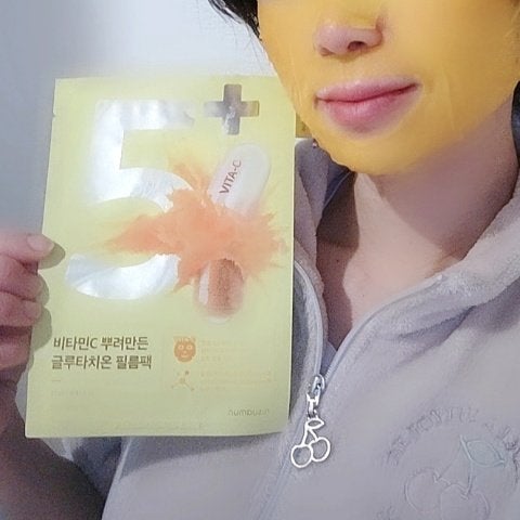 5番 白玉グルタチオンCふりかけマスク/numbuzin/シートマスク・パックを使ったクチコミ(6枚目)