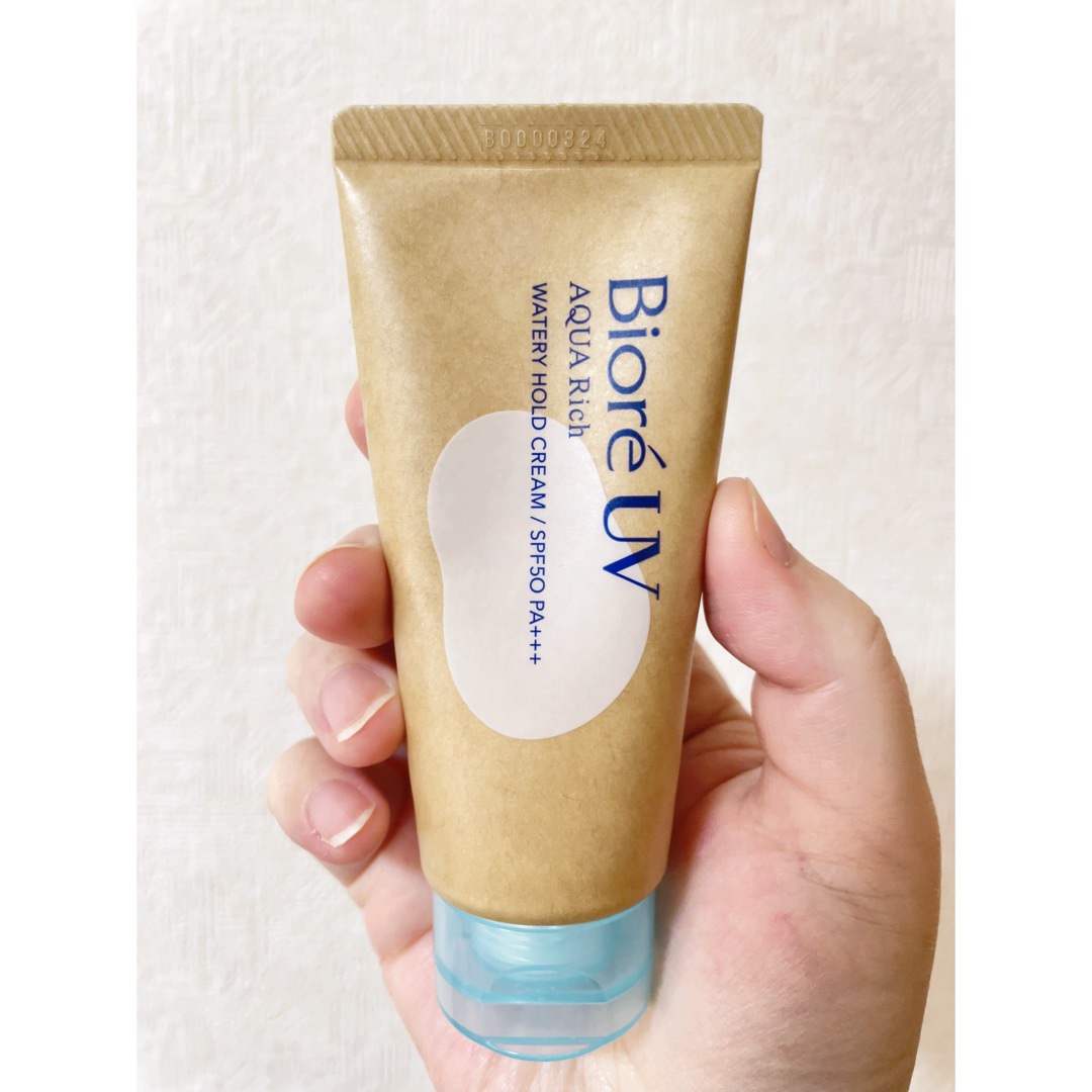 ビオレUV アクアリッチ ウォータリーホールドクリーム（水肌記憶UV）/ビオレ/日焼け止めクリームを使ったクチコミ（1枚目）