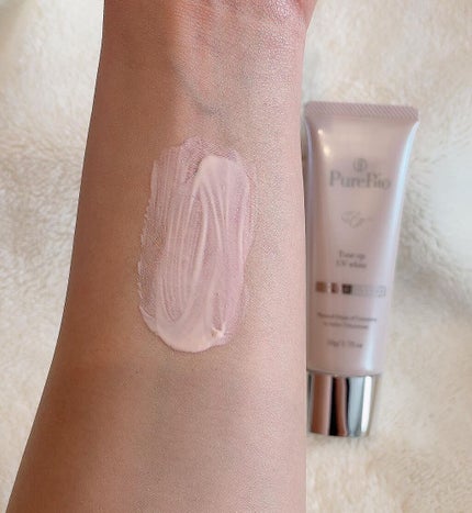トーンアップUVホワイト/ピュールビオ/日焼け止めクリームを使ったクチコミ(4枚目)