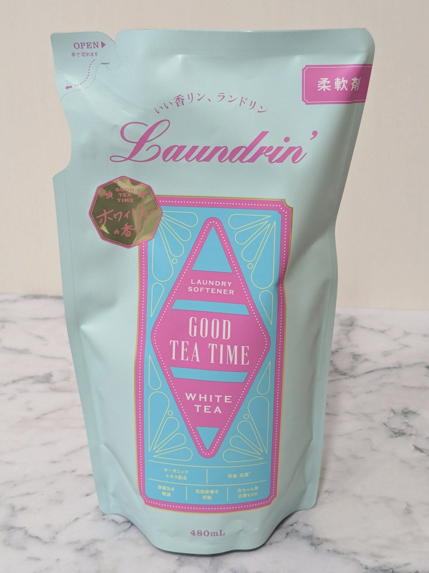 柔軟剤 グッドティータイム ホワイトティーの香り/ランドリン/柔軟剤を使ったクチコミ(1枚目)