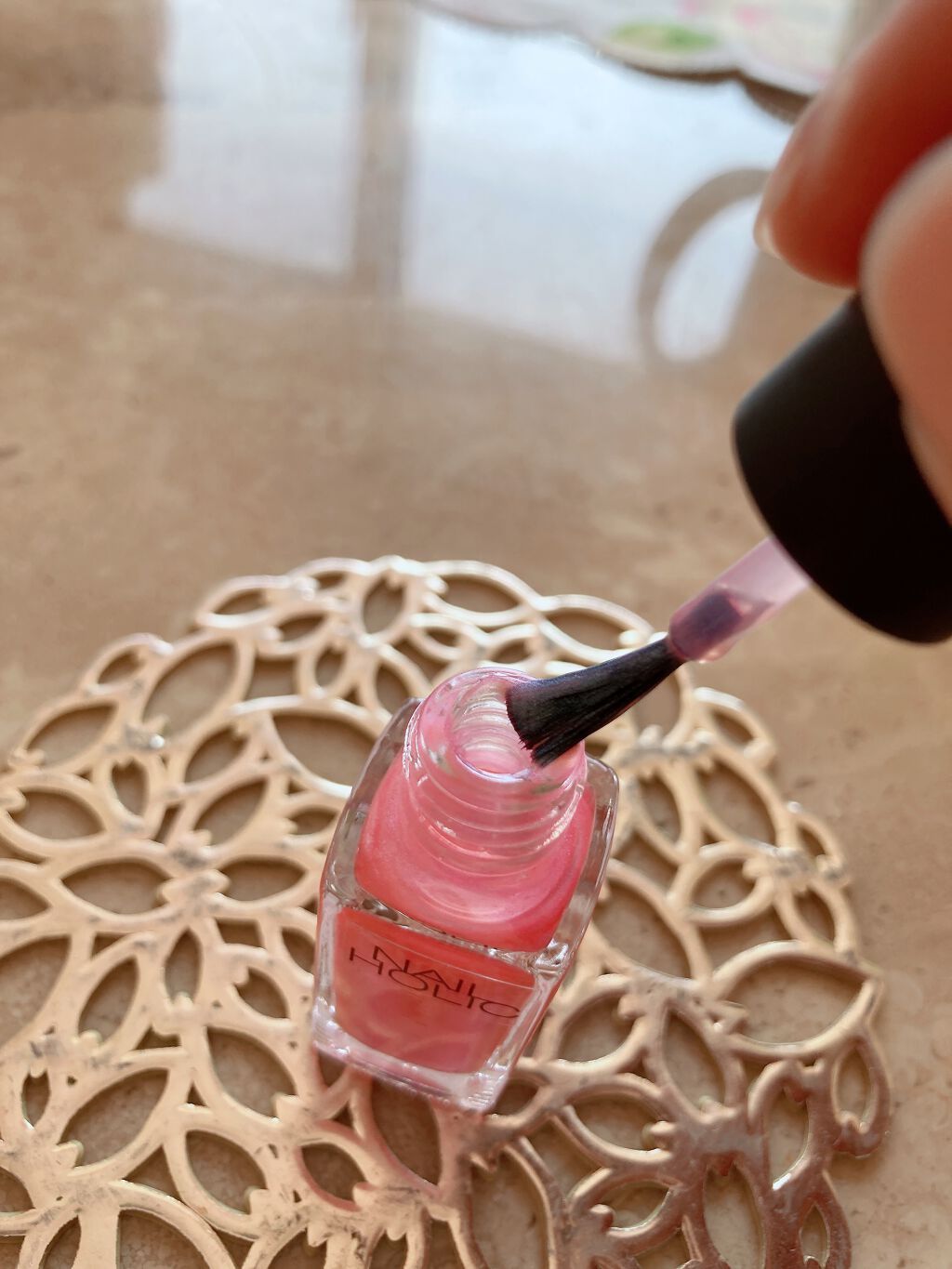 ネイルホリック Sheer pearl color PK817/ネイルホリック/マニキュアを使ったクチコミ（2枚目）