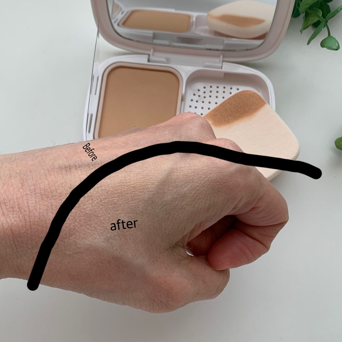 パウダーファンデーション/media luxe/パウダーファンデーションを使ったクチコミ(3枚目)