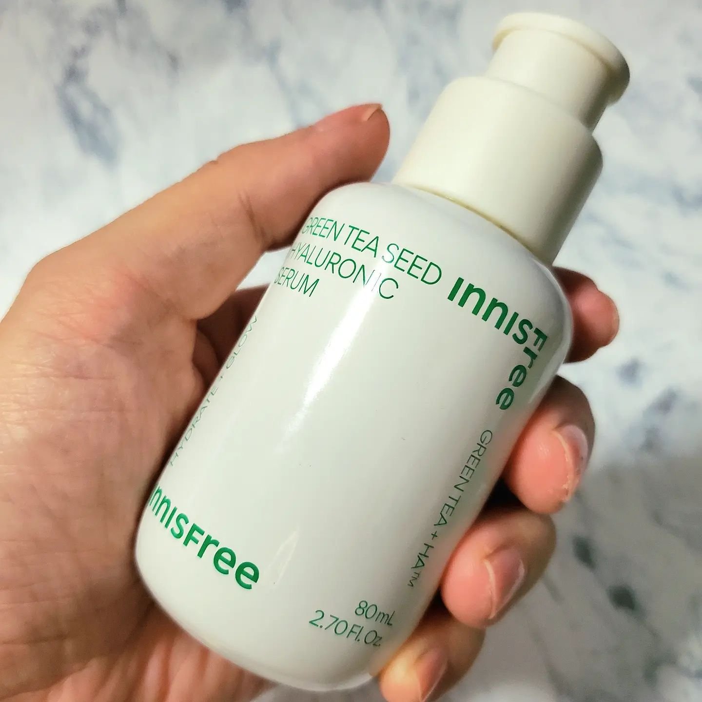 グリーンティーシード ヒアルロン セラム　/innisfree/美容液を使ったクチコミ（2枚目）