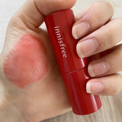 ビビッドコットン インクティント ブラー/innisfree/口紅を使ったクチコミ(2枚目)