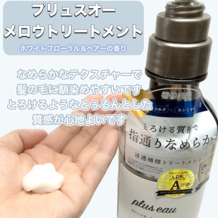 メロウシャンプー/メロウトリートメント/plus eau/市販シャンプーを使ったクチコミ(4枚目)