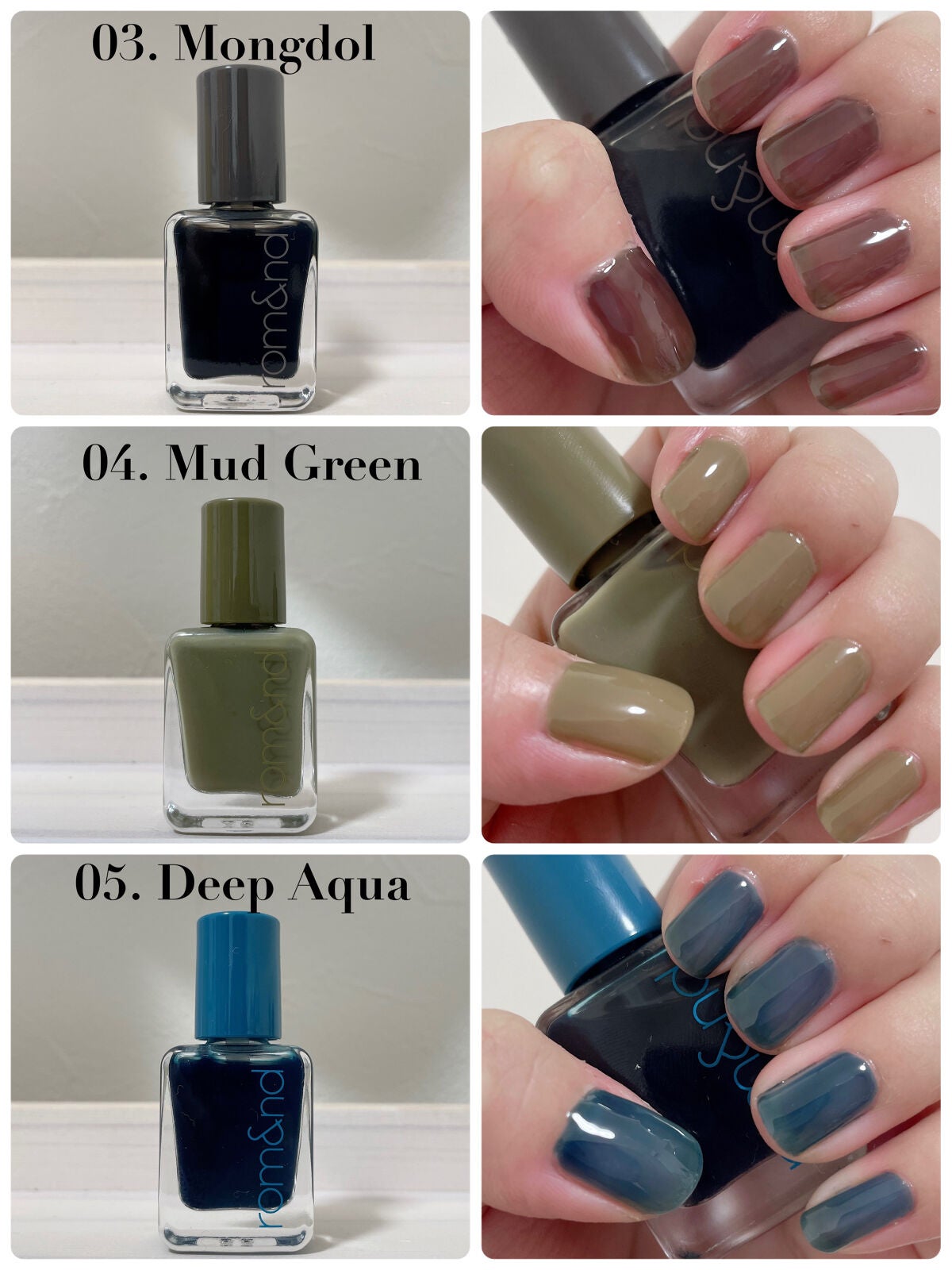 ムードペブルネイル/rom&nd/マニキュアを使ったクチコミ(3枚目)