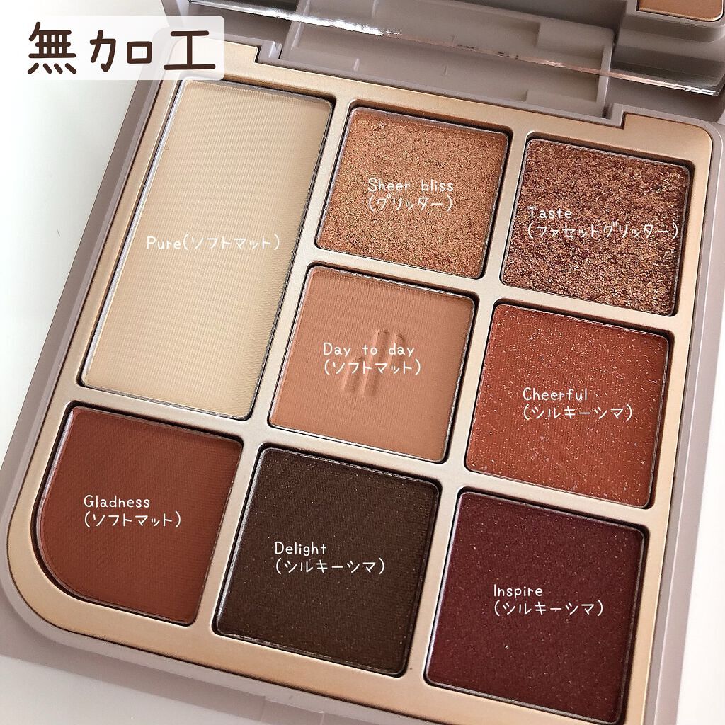 ドットオンムードアイパレット 03 バーミリオンファセット/Heart Percent/アイシャドウパレットを使ったクチコミ（2枚目）