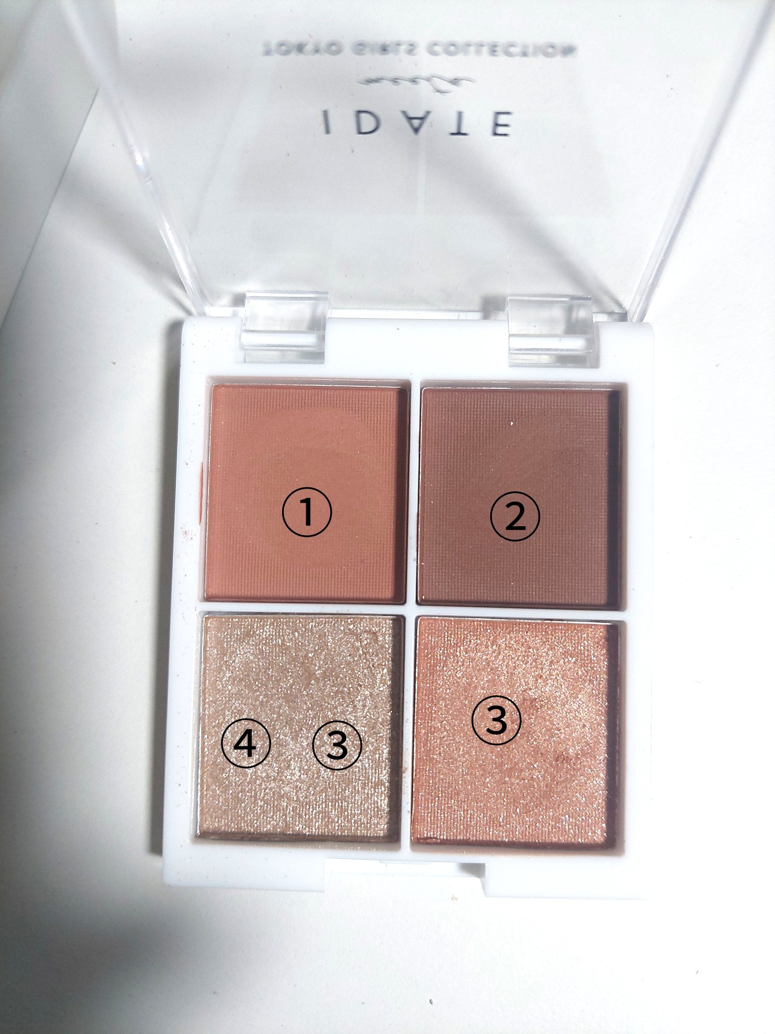 IDATE 4色アイシャドウパレット/IDATE/アイシャドウパレットを使ったクチコミ（3枚目）
