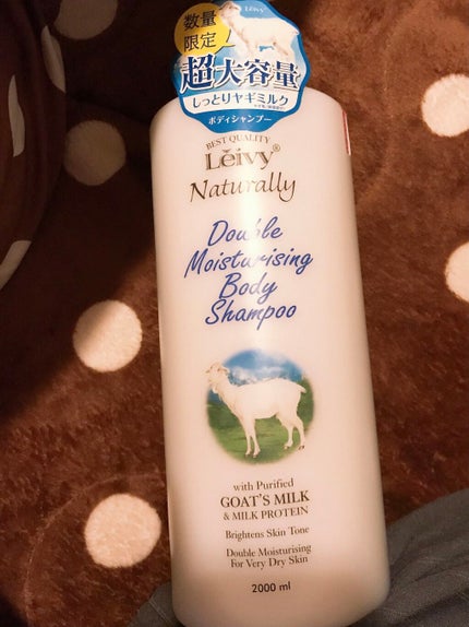 Leivy ボディーローション ゴートミルク&ミルクプロテインのクチコミ「ドンキで安くで購入😆🙌ボディーソープ\(^^)/大容量😍💖また使ってみたらレビューします😆..」(1枚目)