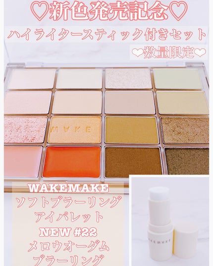 ソフトブラーリングアイパレット/wakemake/アイシャドウパレットを使ったクチコミ(1枚目)