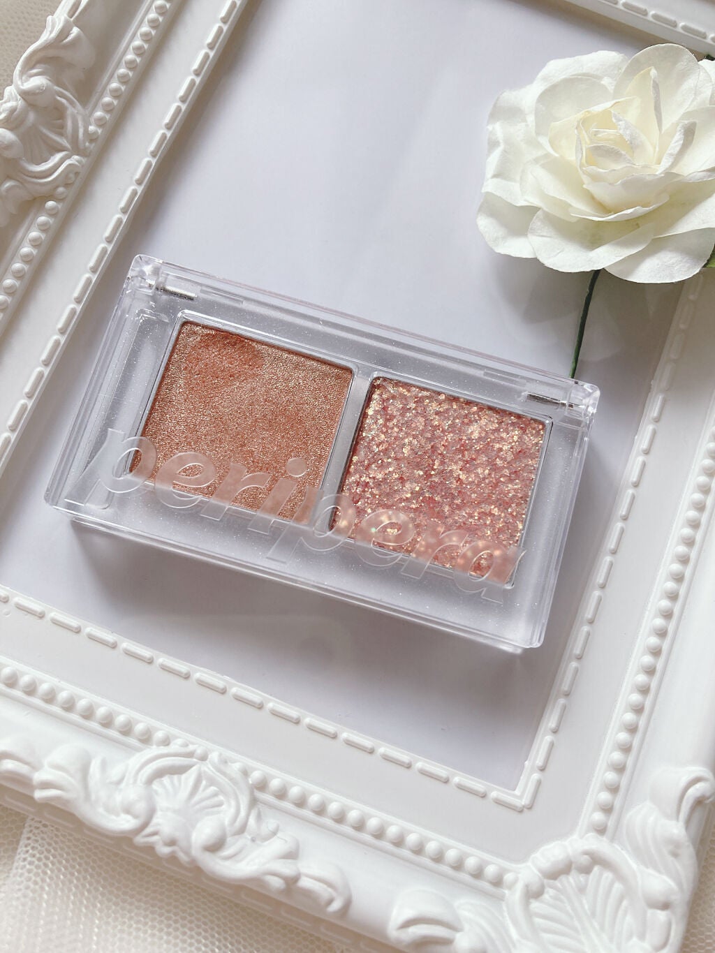 デュオ ポケット グリッター シャドウ/PERIPERA/アイシャドウパレットを使ったクチコミ(2枚目)