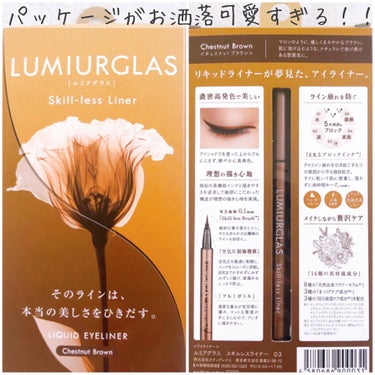 スキルレスライナー/LUMIURGLAS/リキッドアイライナーを使ったクチコミ（2枚目）