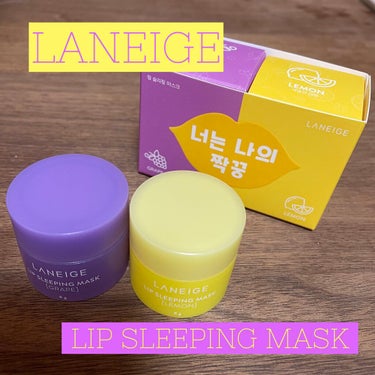 リップスリーピングマスク 相棒エディション/LANEIGE/リップケア・リップクリームを使ったクチコミ（1枚目）