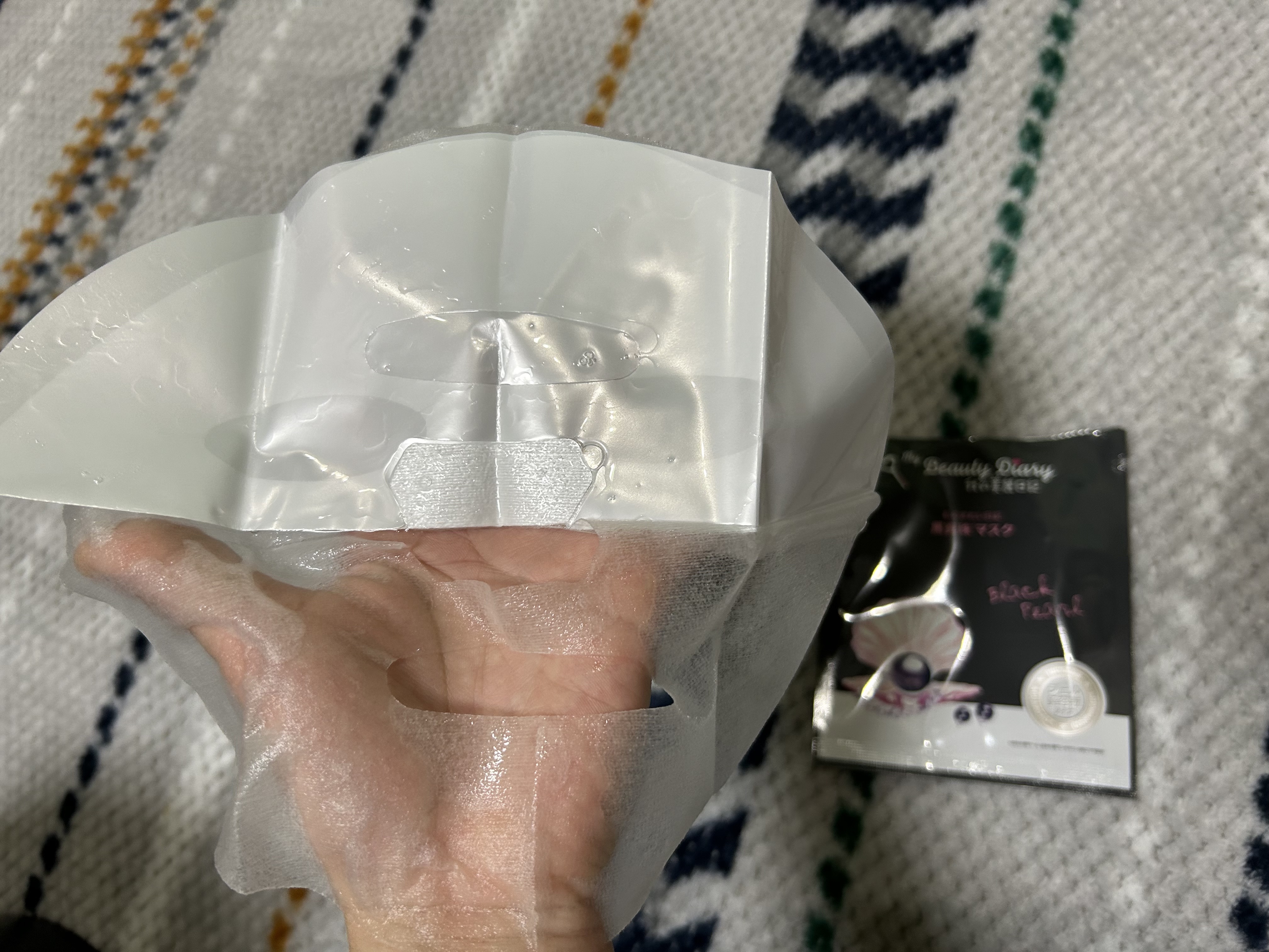 黒真珠マスク/我的美麗日記/シートマスク・パックを使ったクチコミ（2枚目）