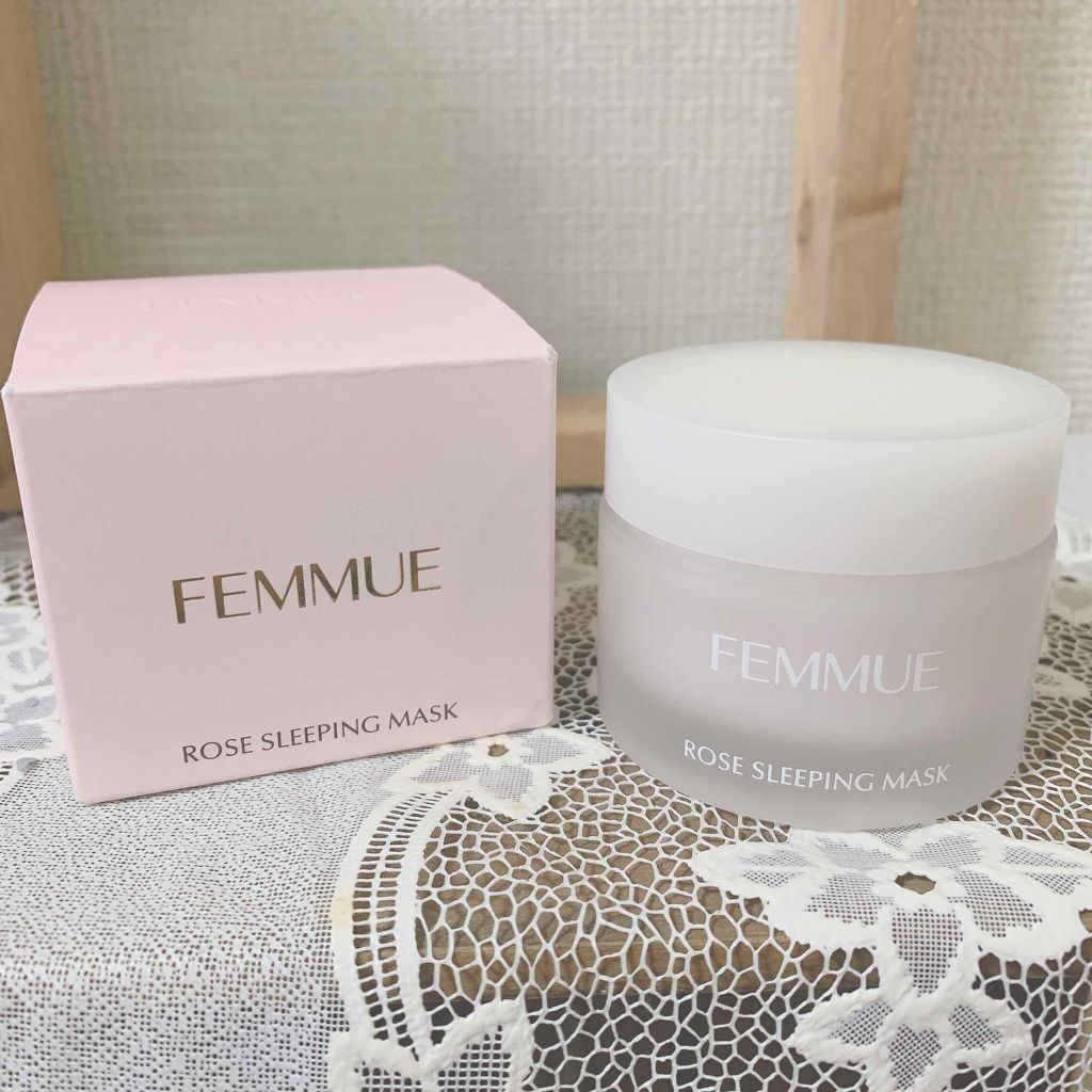 ローズウォーター スリーピングマスク/FEMMUE/フェイスクリームを使ったクチコミ（1枚目）