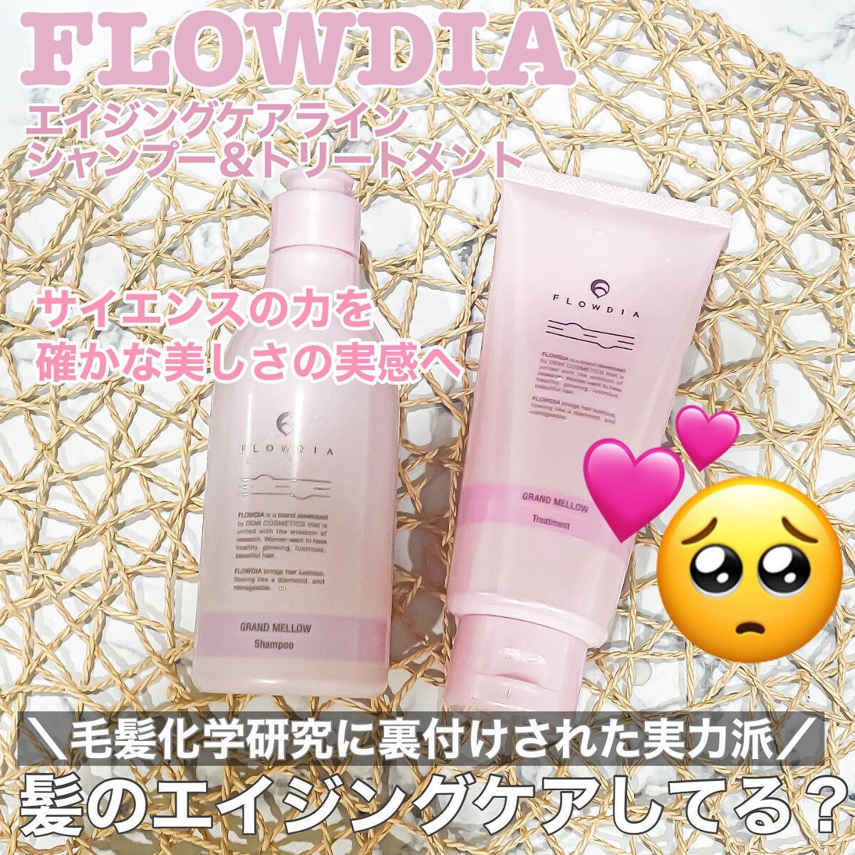 フローディア トリートメント グランメロウ/FLOWDIA/洗い流すヘアトリートメントを使ったクチコミ（1枚目）