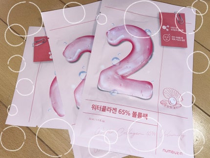 2番 うるもち65%コラーゲンシートマスク/numbuzin/シートマスク・パックを使ったクチコミ(1枚目)