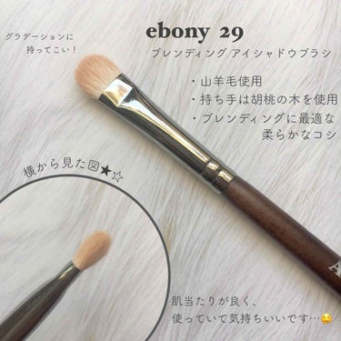 Ebony 29/Ancci brush/メイクブラシを使ったクチコミ（4枚目）
