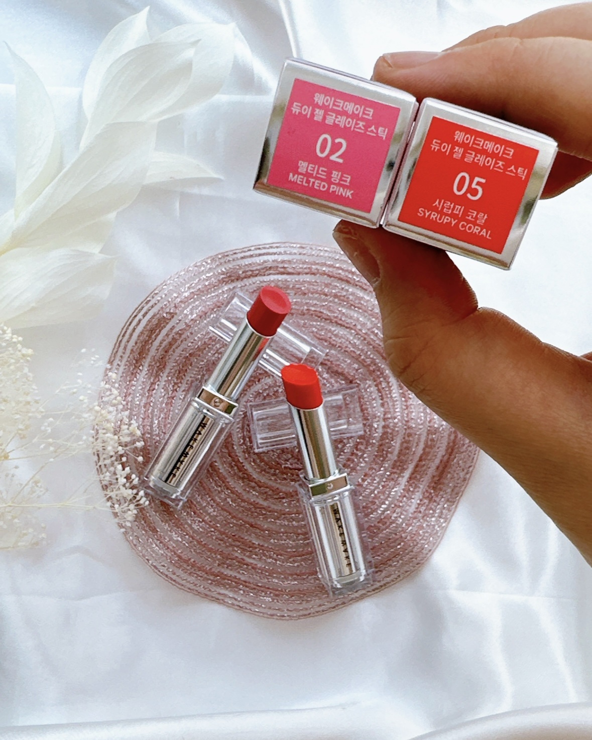 デュイジェルグレーズスティック 02 メルテッドピンク/wakemake/口紅を使ったクチコミ（3枚目）