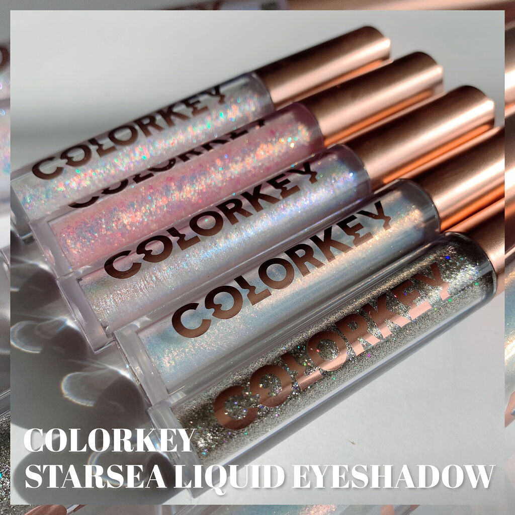 スパークリングギャラクシーリキッドアイシャドウ/COLORKEY/リキッドアイシャドウを使ったクチコミ（2枚目）