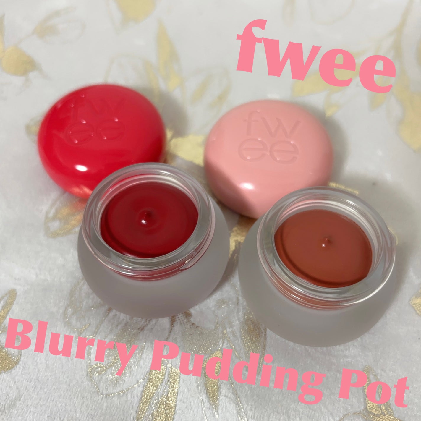 リップアンドチーク ブラーリープリンポット/fwee/口紅を使ったクチコミ(1枚目)