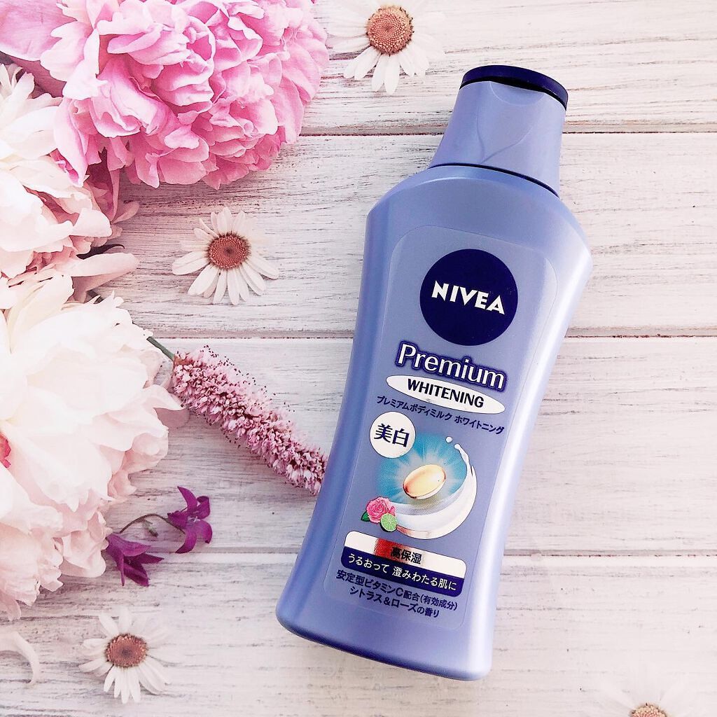 プレミアムボディミルク ホワイトニング【医薬部外品】 /ニベア/ボディミルクを使ったクチコミ(1枚目)