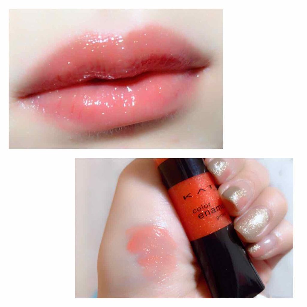 カラーエナメルグロス/KATE/リップグロスを使ったクチコミ(2枚目)