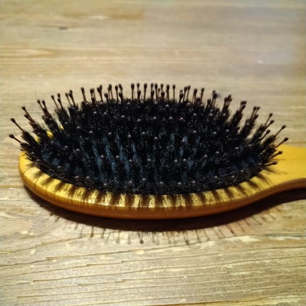 つやつや天然毛のミックスブラシ/マペペ/ヘアブラシを使ったクチコミ(2枚目)