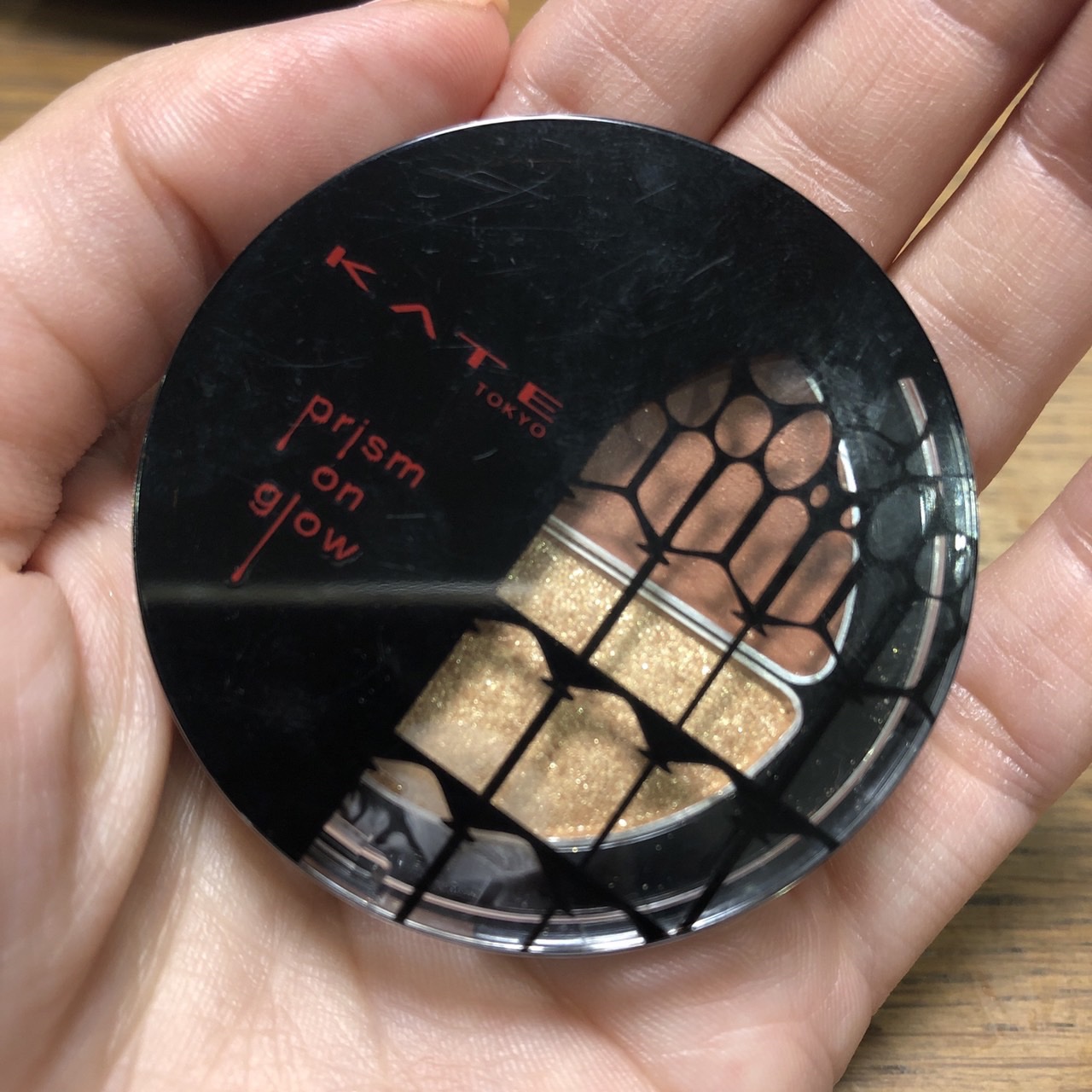 プリズムオングロウ EX-1 Moonlight Candle/KATE/ジェル・クリームアイシャドウを使ったクチコミ（1枚目）