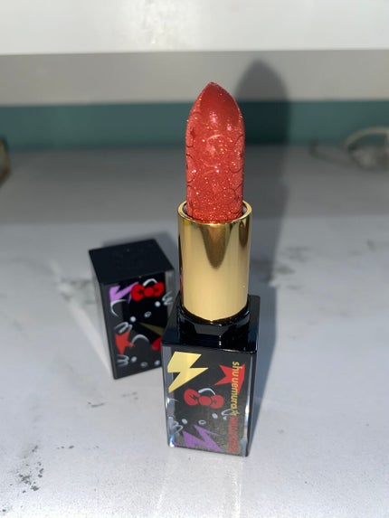 ルージュ アンリミテッド ディスコ グリッツ/shu uemura/口紅を使ったクチコミ(2枚目)