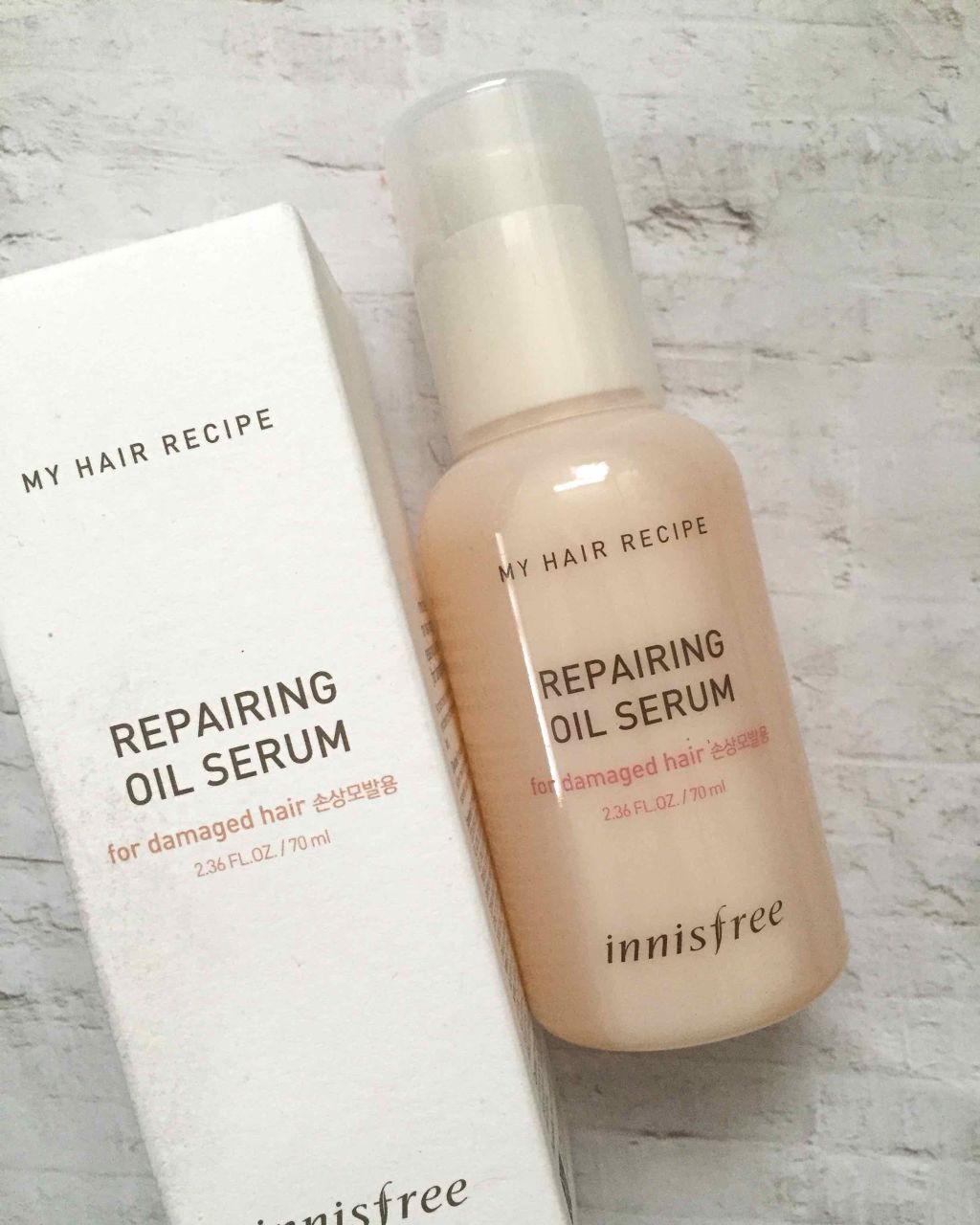 マイヘア リペアリング オイルセラム/innisfree/ヘアオイルを使ったクチコミ(1枚目)