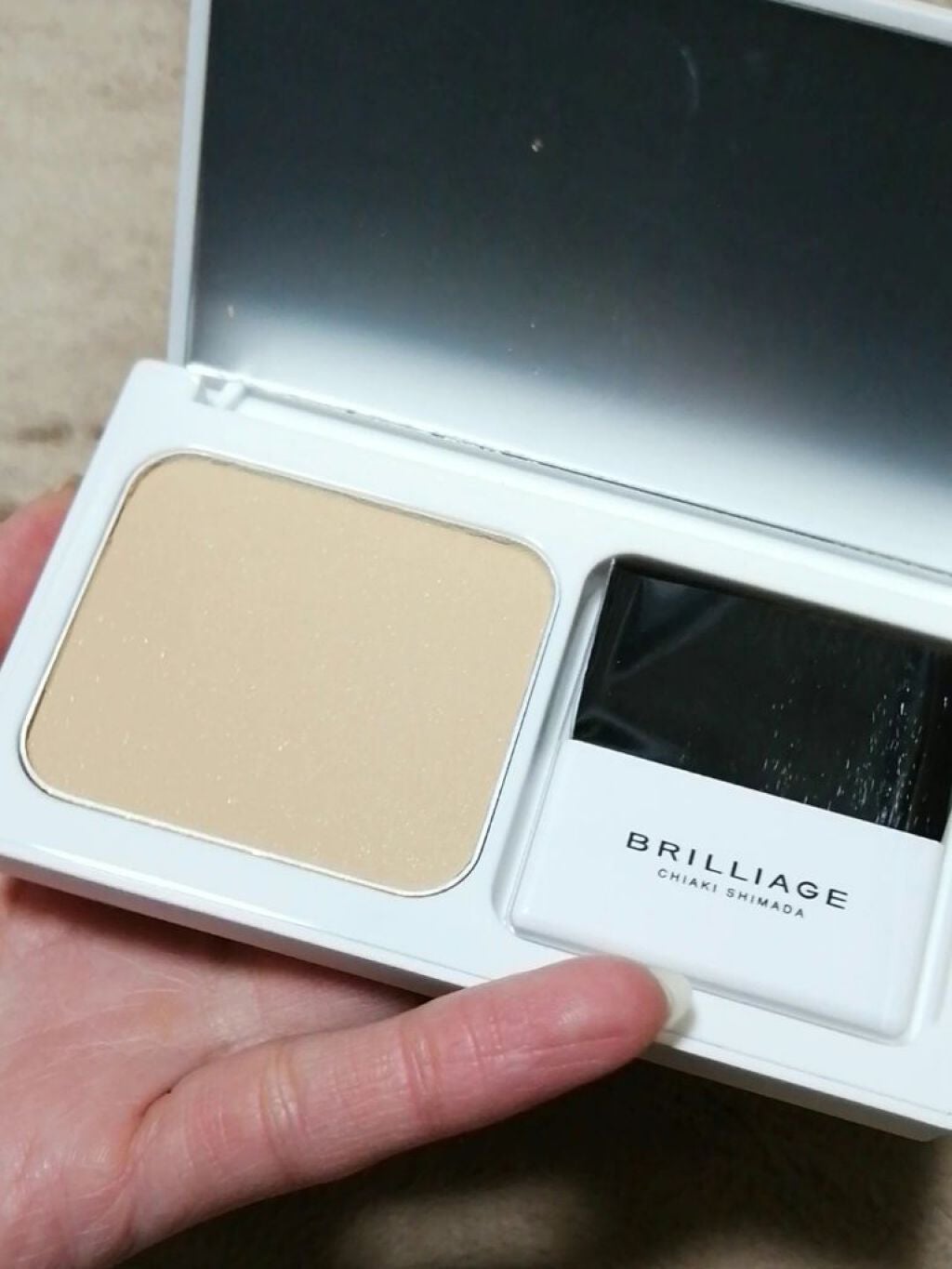 パウダリーファンデーション ソフトシャイニー/ブリリアージュ/パウダーファンデーションを使ったクチコミ(3枚目)
