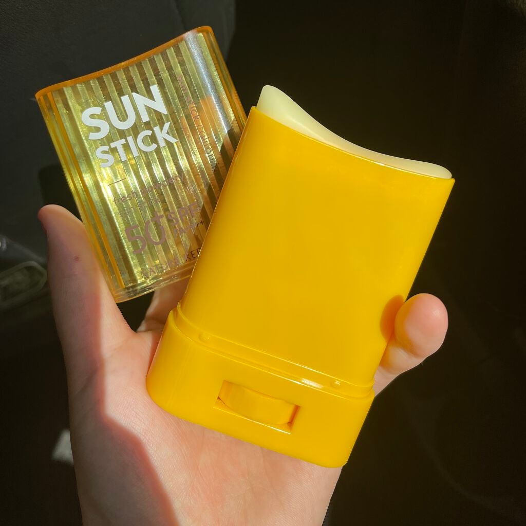 パウダリーUVアロエスティック/ネイチャーリパブリック/日焼け止めスティックを使ったクチコミ(3枚目)