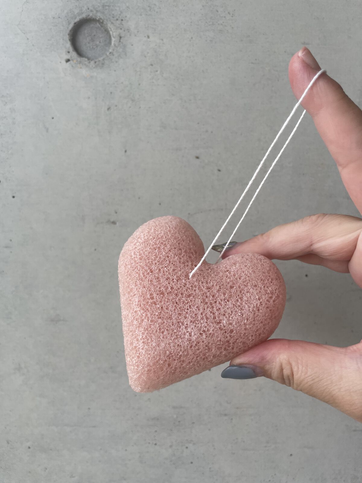 こんにゃくパフ (ハート)/DAISO/パフ・スポンジを使ったクチコミ（2枚目）