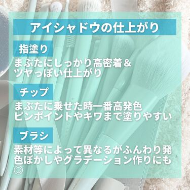 ROWNYEON 緑姫シリーズ メイクブラシ１３本セット 化粧ポーチ付き/Rownyeon/メイクブラシを使ったクチコミ（5枚目）