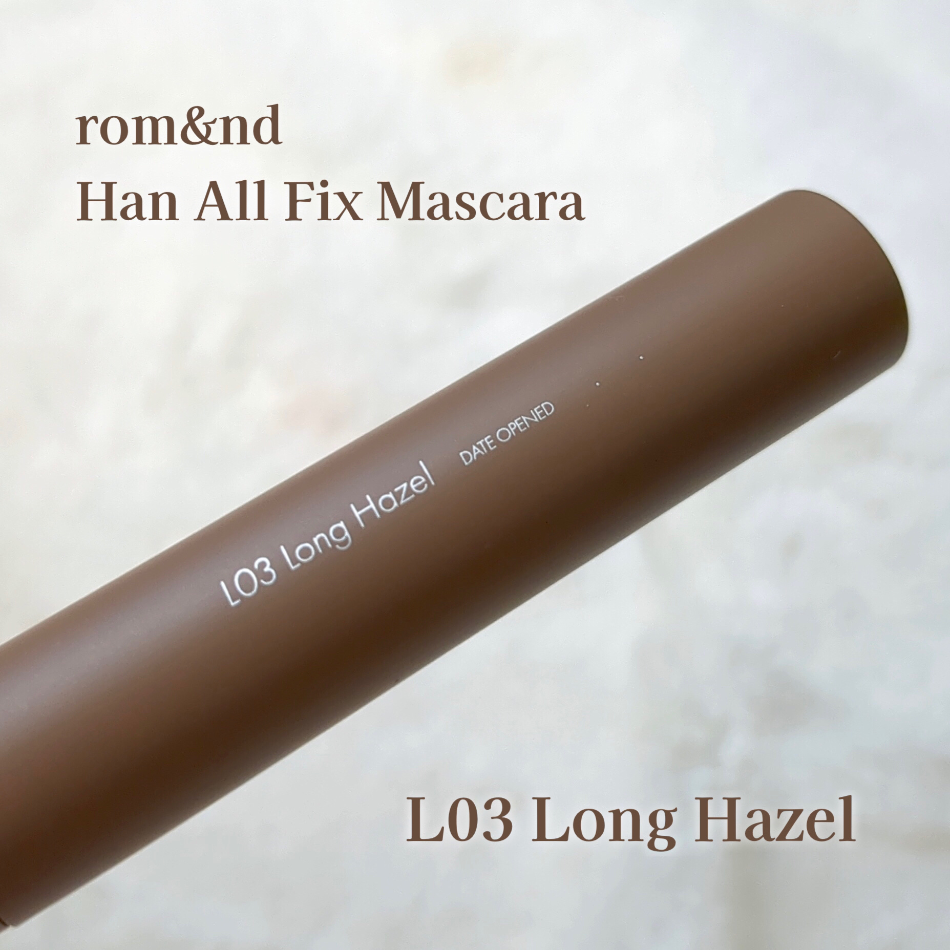 ハンオールフィックスマスカラ/rom&nd/マスカラを使ったクチコミ（2枚目）