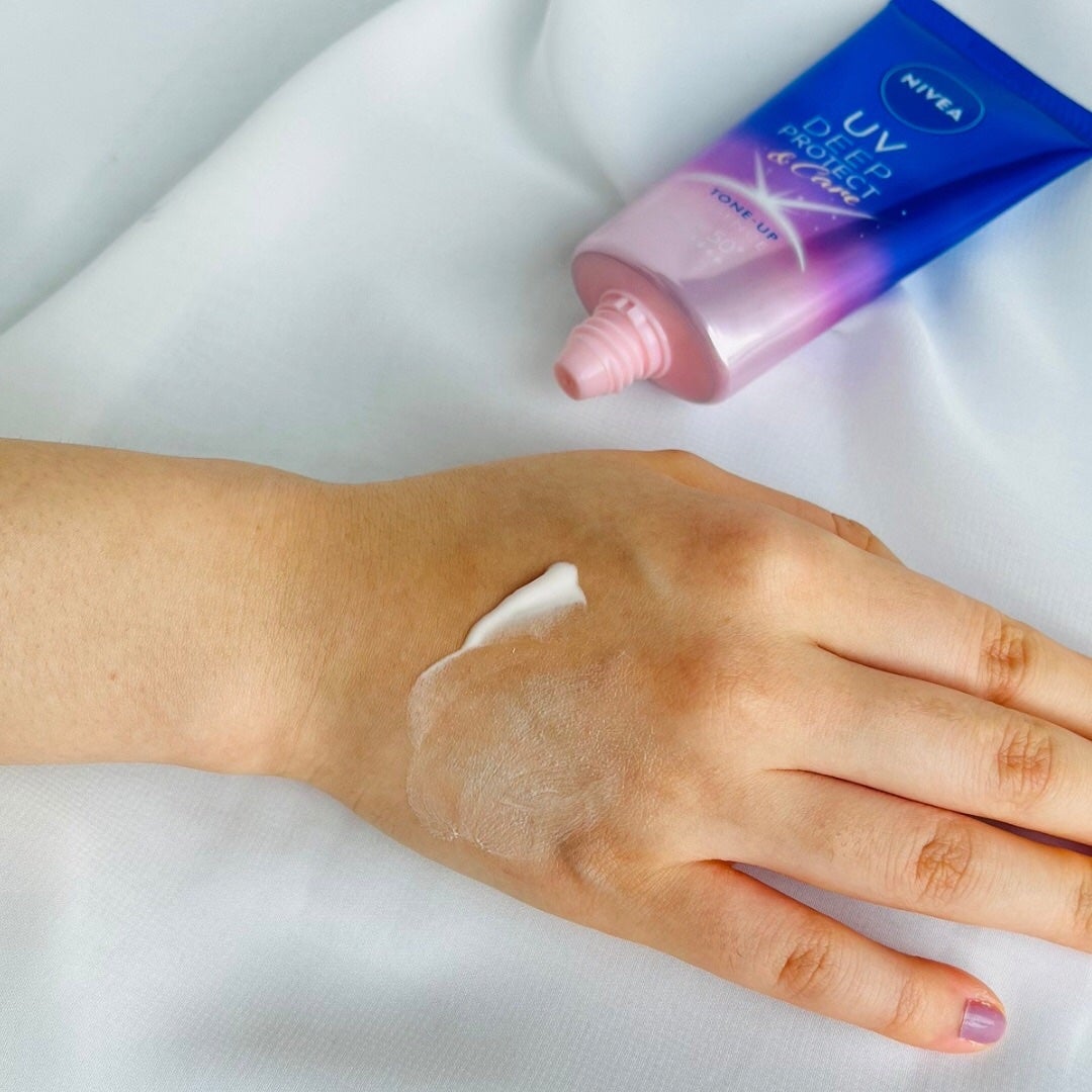 ニベアUV ディープ プロテクト&ケア トーンアップ エッセンス/ニベア/日焼け止めローションを使ったクチコミ(2枚目)