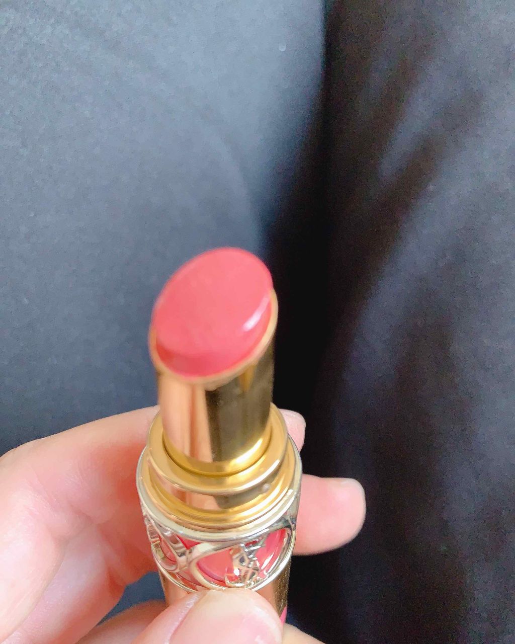 ルージュ ヴォリュプテ シャイン/YVES SAINT LAURENT BEAUTE/口紅を使ったクチコミ(2枚目)