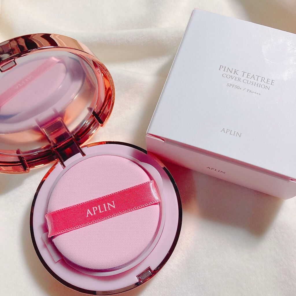 ピンクティーツリーカバークッション/APLIN/クッションファンデーションを使ったクチコミ(2枚目)