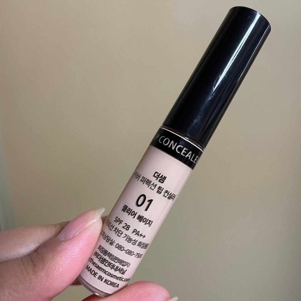 カバーパーフェクション チップコンシーラー/the SAEM/リキッドコンシーラーを使ったクチコミ(3枚目)