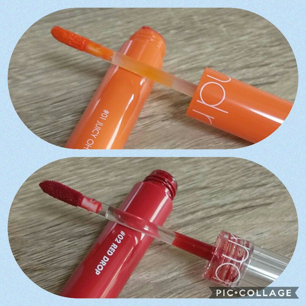 グラスティングウォーターティント/rom&nd/リップティントを使ったクチコミ（3枚目）