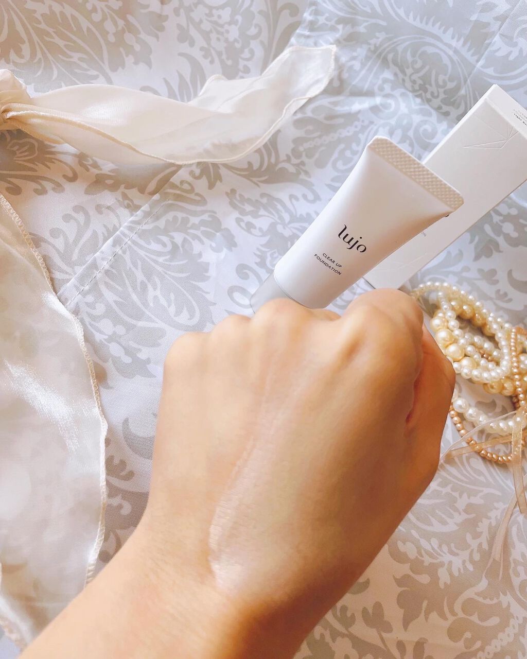 クリアアップ ファンデーション/lujo/クリーム・エマルジョンファンデーションを使ったクチコミ（1枚目）