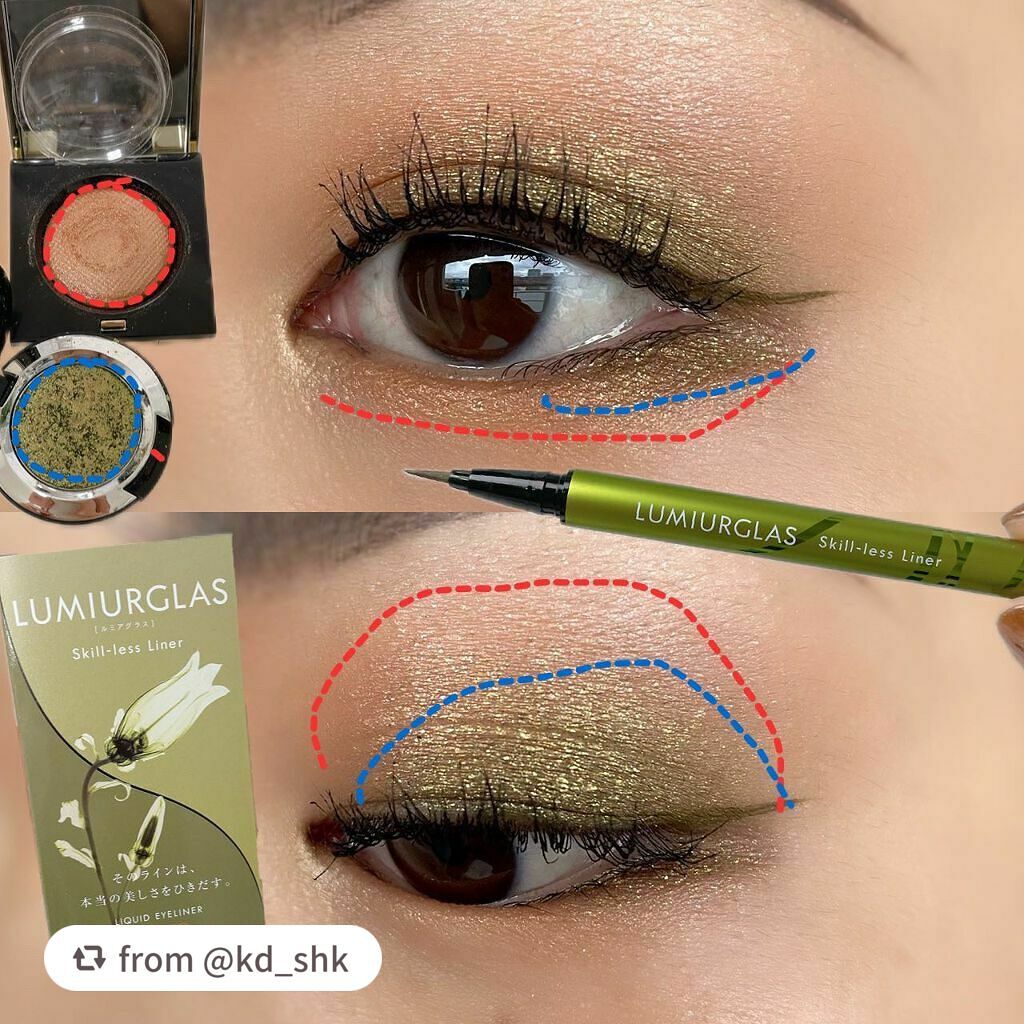 スキルレスライナー/LUMIURGLAS/リキッドアイライナーを使ったクチコミ(2枚目)