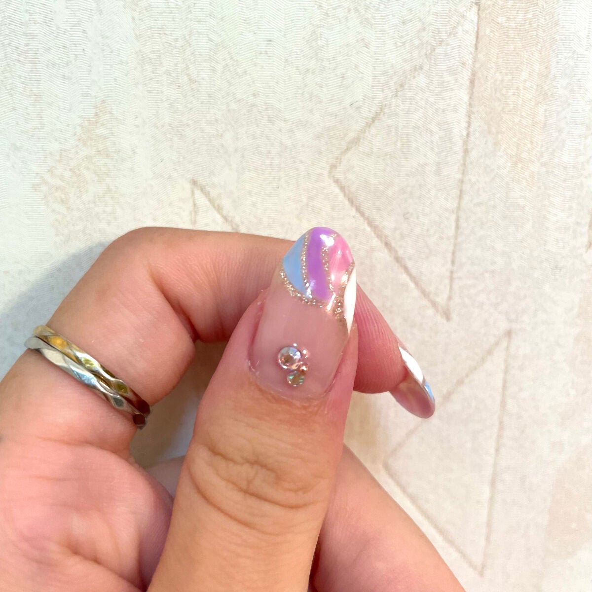 ジェルネイル(ライト対応)/セリア/ジェルネイルを使ったクチコミ(3枚目)