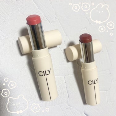 
＊CILY
○シルキーリップ
 #PURE PINK 
 #READY RED 

CILYさんからいただきました。

発色がすごく良くて鮮やかな色💄
個人的にはティッシュオフするとちょうど良いと思い