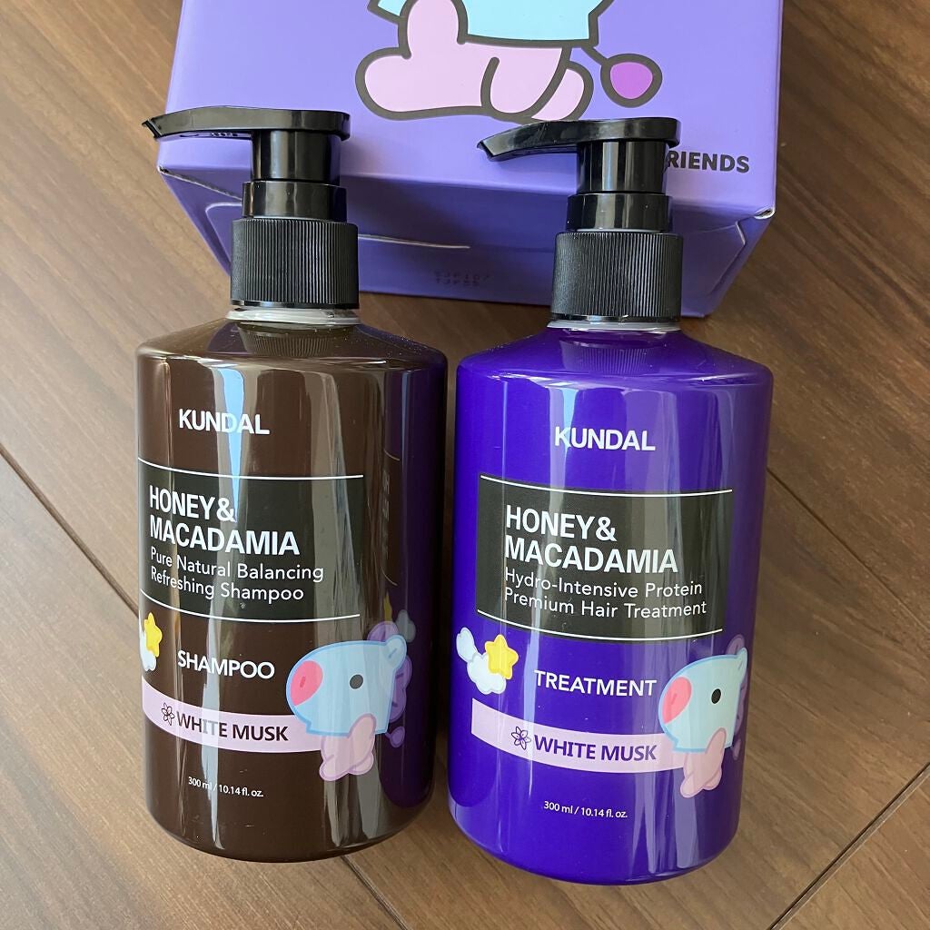 ハニー&マカデミアシャンプー/トリートメント /KUNDAL/シャンプー・コンディショナーを使ったクチコミ(1枚目)