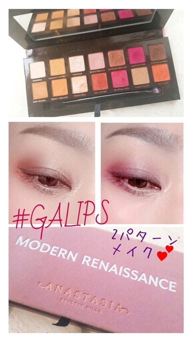 アナスタシア ビバリーヒルズ MODERN RENAISSANCEのクチコミ「♡ #GALIPS ♡  
#お花見メイク 🌸🌸🌸

連続投稿📷失礼します♡♡♡🙇♡♡♡

【.....」（1枚目）